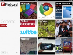 Flipboard sur tablette Flipboard sur tablette