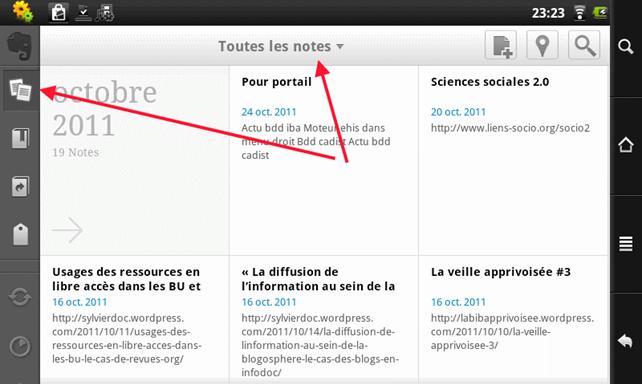 Voir toutes les notes répertoriées Voir toutes les notes répertoriées