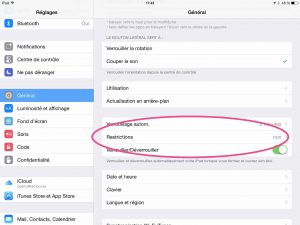 Activer dans Réglages -> Général