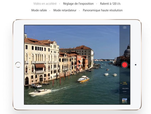 iPad Air 2 appareil photo