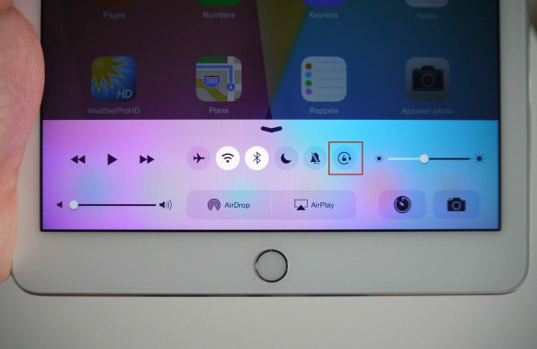 rotation iPad Air 2