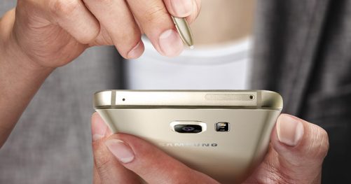 Utilisation d'une phablette avec un stylet