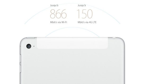 Antennes de l'iPad mini 4
