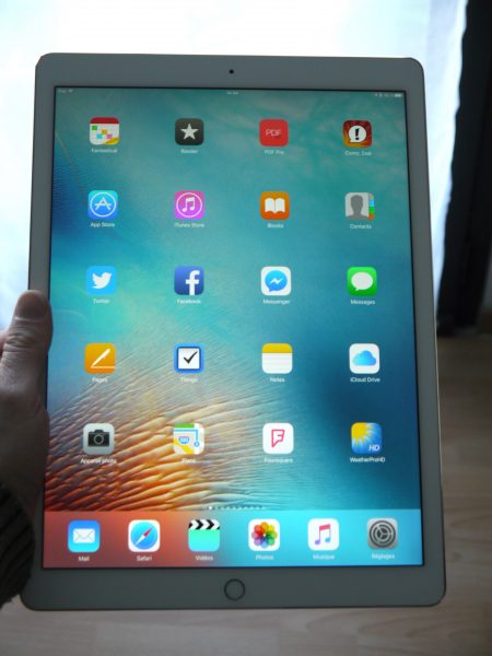 écran et luminosité sur l'iPad Pro