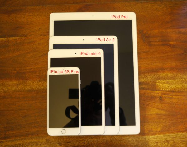 iPad Pro vs gamme iPad air & mini