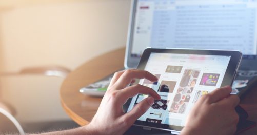 Navigation sur Internet depuis un iPad