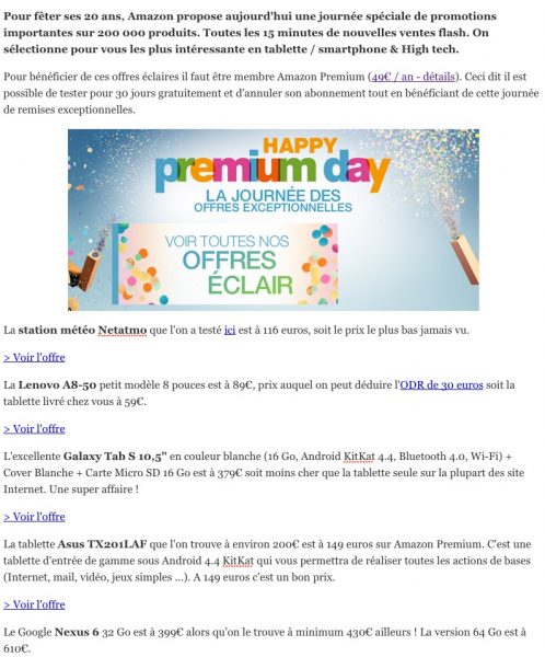 Amazon premium day 2015