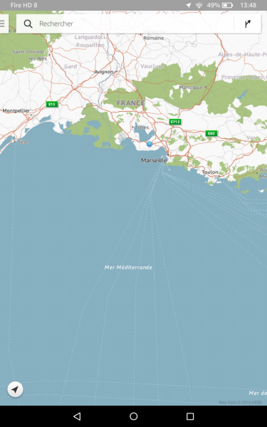 L'application Maps détecte la position avec le wifi uniquement.