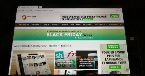 L'écran WUXGA est de bonne qualité comparativement au prix de la tablette.
