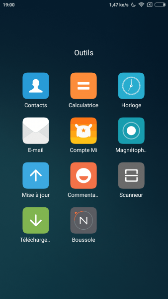 Xiaomi fourni des applications de son propre cru, plus ou moins utiles.