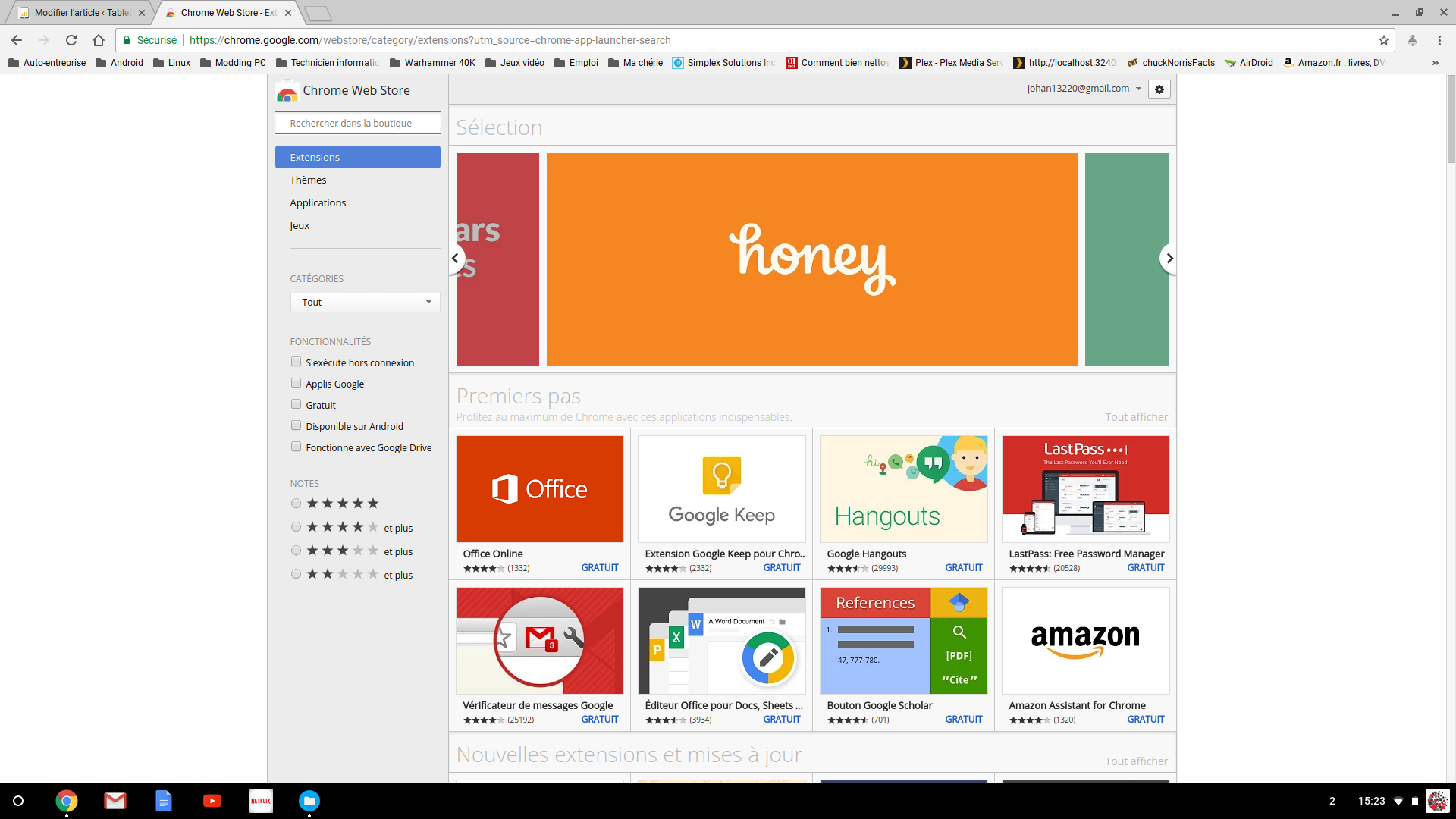 Magasin d'applications Chrome OS