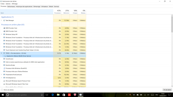 Bug logiciel sur le Yoga 910