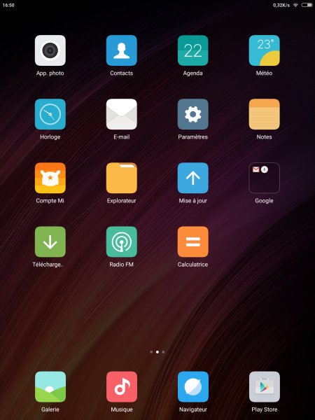 L'interface MIUI n'est pas sans faire penser à celle d'Apple.