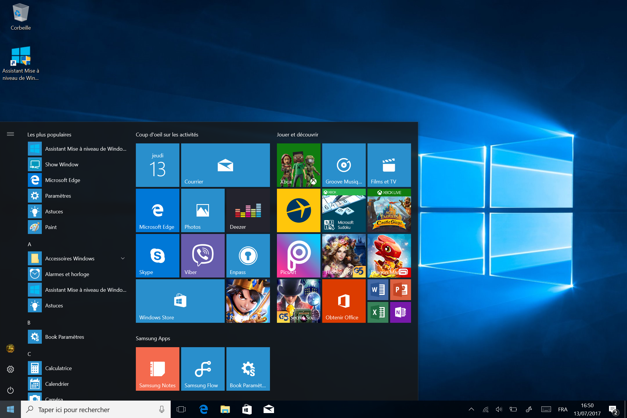 Galaxy Book Windows 10 Famille