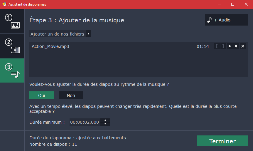 Musique Movavi SlideShow Maker