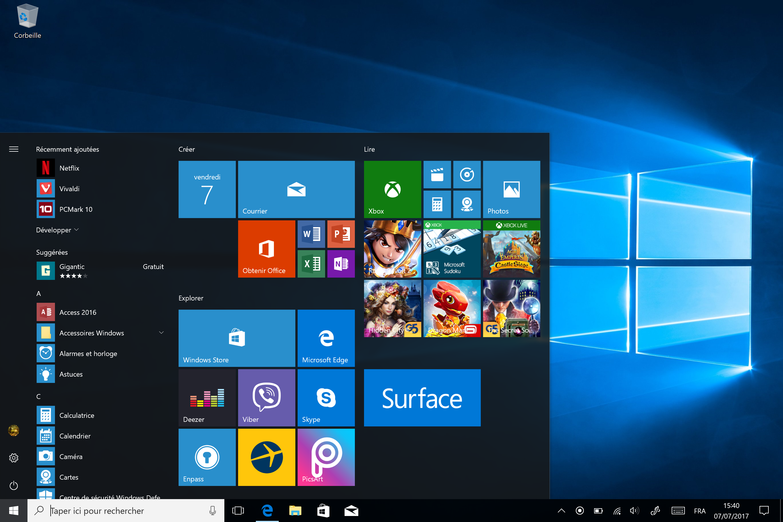 Applications bloatware Surface Pro
