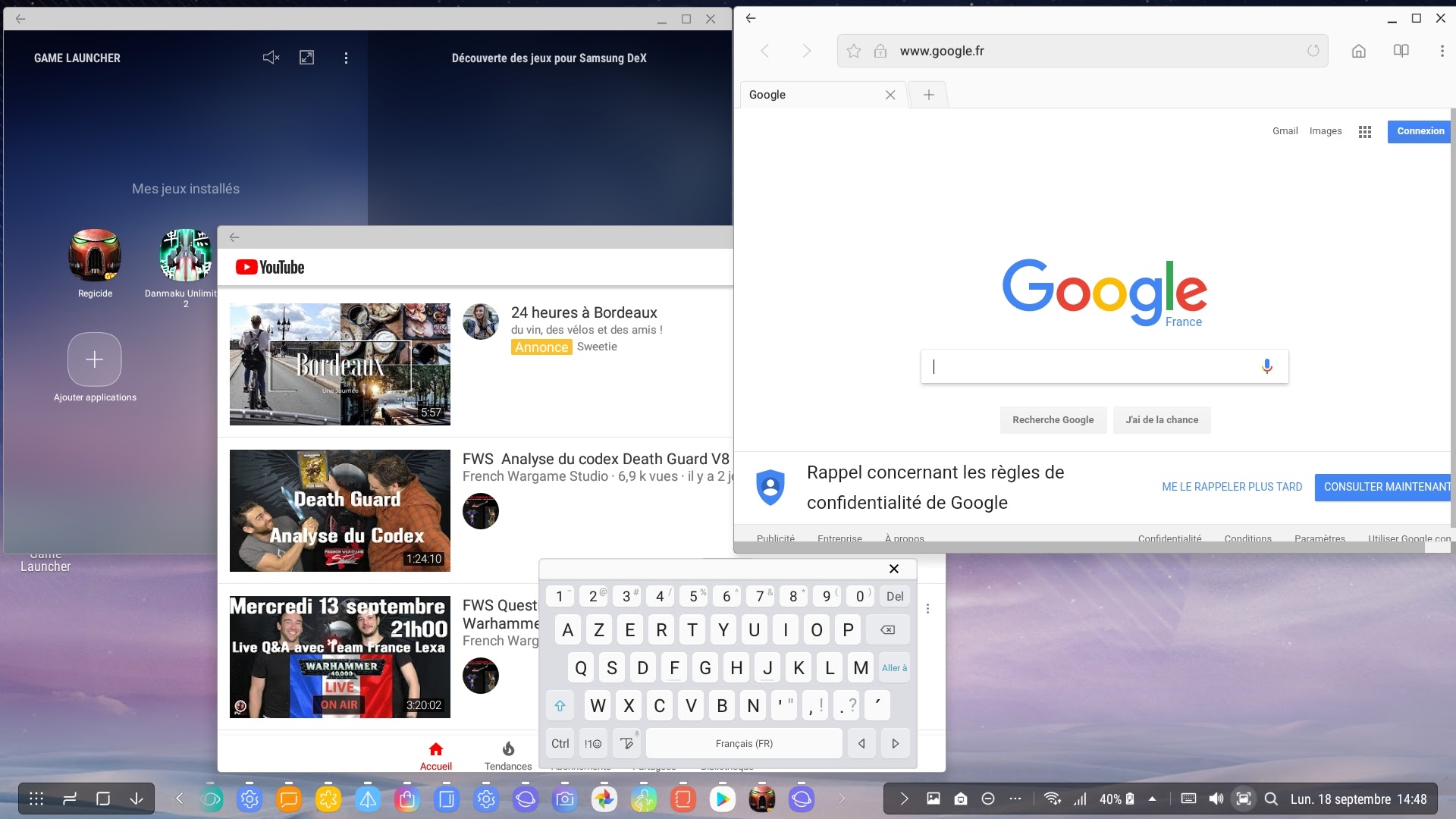 Interface DeX