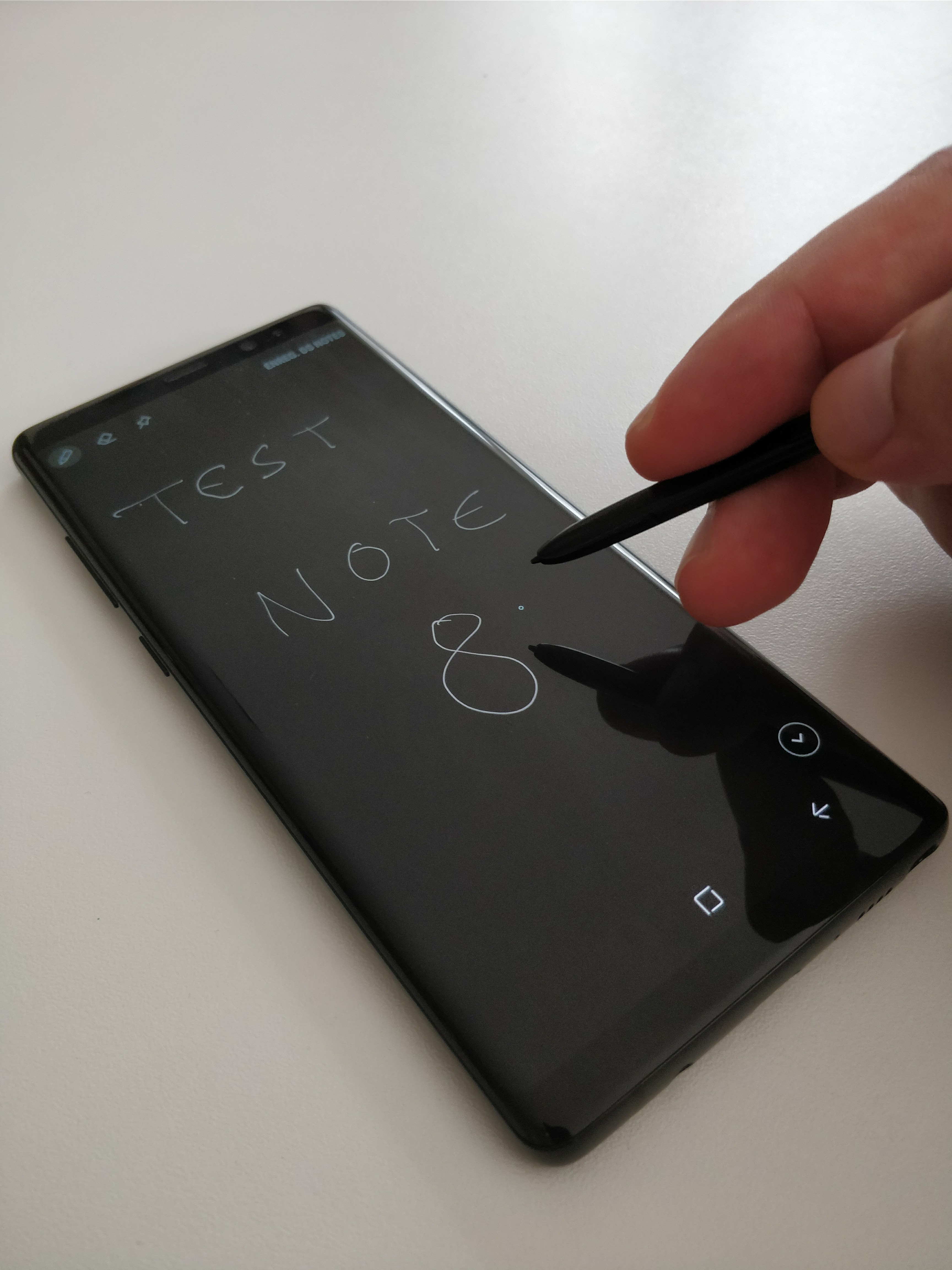 Prise de note Samsung Galaxy Note 8