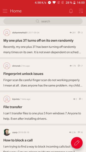 Application Oneplus 5