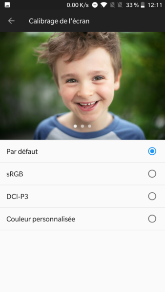 Colorimétrie Oneplus 5