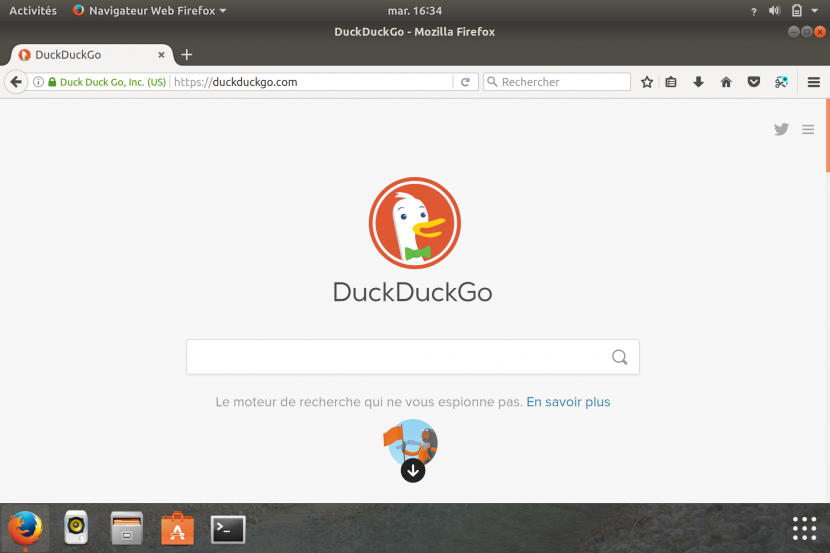 Ubuntu 17.10 tactile Firefox